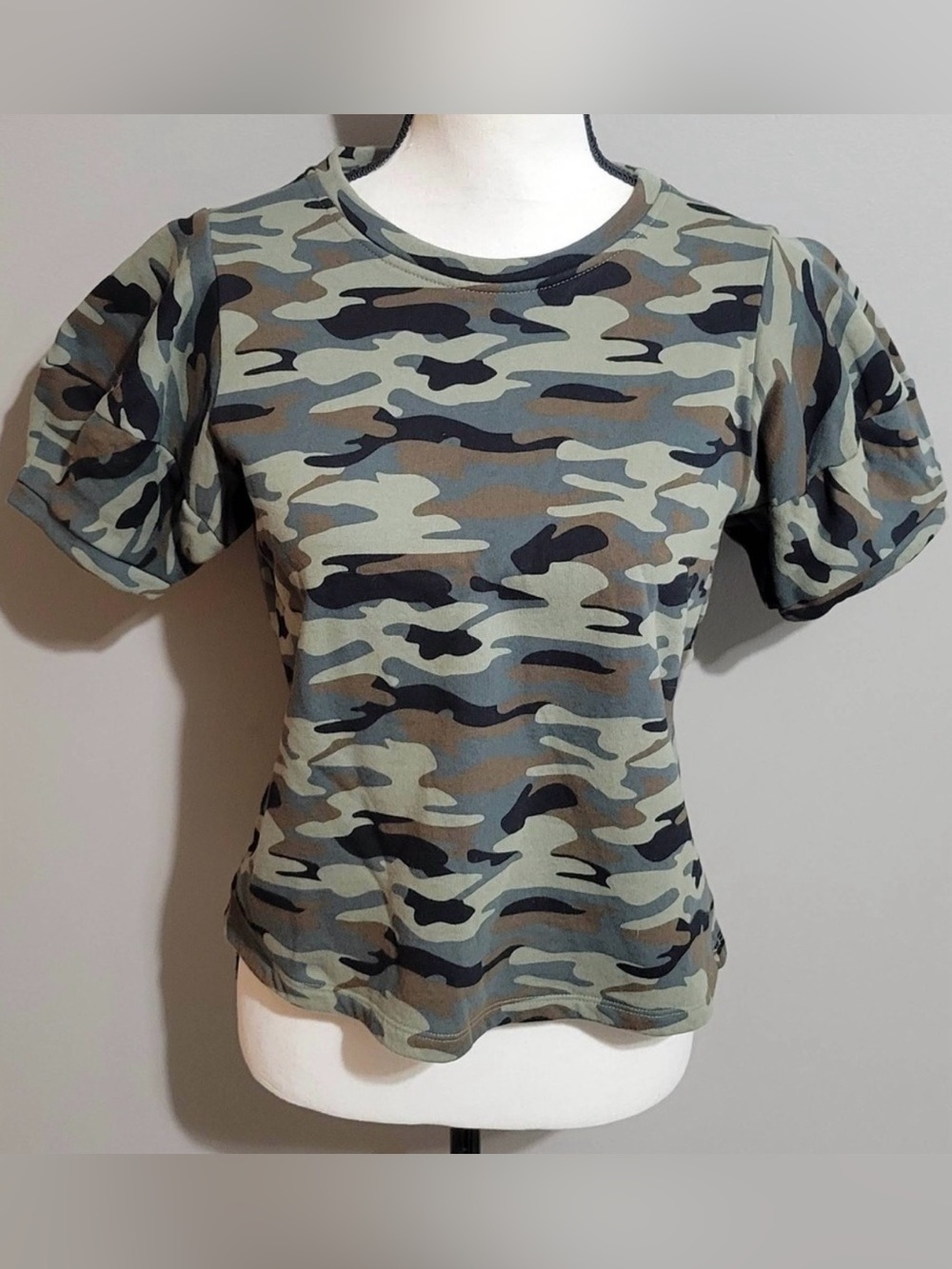 Velvet Olive and Black Camo Short Sleeve Tee - Picture 1 of 3